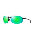 Maui Jim Hookipa Xlarge Unisex Translucent Matte Grey Frame Maui Green Lens Polarized Sunglasses