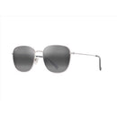 Maui Jim Olali AF Unisex Shiny Silver w/Black Frame Neutral Grey Lens Polarized Sunglasses
