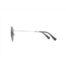 Maui Jim Olali AF Unisex Shiny Silver w/Black Frame Neutral Grey Lens Polarized Sunglasses