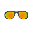 goodr BUG - Grass Stain Hall of Fame Unisex Green Frame Orange Lens Polarized Sunglasses