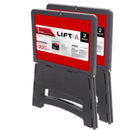 Lift Ladders 8.66 in. H X 13.38 in. W X 10.04 in. D 300 lb. capacity 1 step Plastic Folding Step Sto, Pack of 4