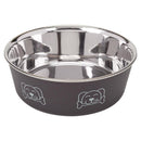 Proselect Espresso Stainless Steel 15 oz Pet Bowl For Dogs, Pack of 6