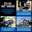 STA-BIL 360 Marine Gasoline Ethanol Treatment and Fuel Stabilizer 10 oz, Pack of 12