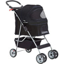 Folding Pet Stroller - Black