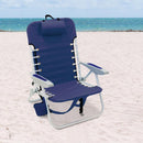 Rio Brands 4-Position Assorted Beach Backpack Chair, Pack of 4