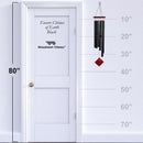 Woodstock Chimes Black Aluminum/Wood 37 in. Wind Chime