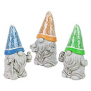 Exhart Assorted Resin 8 in. H Mosaic Hat Gnomes Solar Statue, Pack of 3