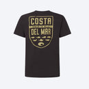 Costa L Short Sleeve Men's Crew Neck Washed Black Species Shield Tee Shirt