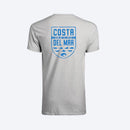 Costa M Short Sleeve Men's Crew Neck Heather Gray Species Shield Tee Shirt