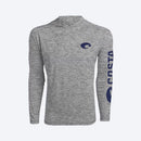 Costa L Long Sleeve Men's Crew Neck Heather Gray Tee Shirt