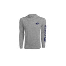 Costa XXL Long Sleeve Men's Hooded Heather Gray Technical Hood Tee Shirt
