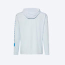 Costa M Long Sleeve Men's Hooded Arctic Blue Technical Hood Tee Shirt