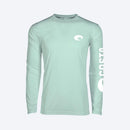 Costa M Long Sleeve Men's Crew Neck Mint Technical Crew Tee Shirt