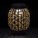 Exhart Black Plastic 9.5 in. H Lantern
