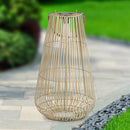 Exhart Tan Plastic 21.5 in. H Lantern