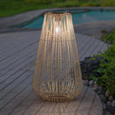 Exhart Tan Plastic 21.5 in. H Lantern