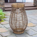 Exhart Tan Plastic 9.5 in. H Lantern