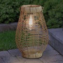 Exhart Tan Plastic 9.5 in. H Lantern