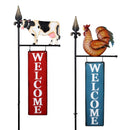 Exhart Assorted Metal 48 in. H Outdoor Garden Stake, Pack of 6