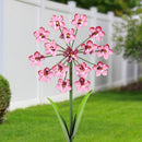 Exhart Pink Acrylic/Metal 31 in. H Flower Garden Yard Stake, Pack of 6