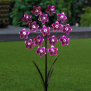 Exhart Pink Acrylic/Metal 31 in. H Flower Garden Yard Stake, Pack of 6