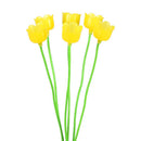 Exhart Yellow Metal/Plastic 27 in. H Flower Spray Solar Garden Stake, Pack of 12