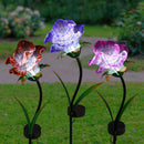 Exhart Assorted Plastic 37.4 in. H Solar Garden Stake, Pack of 12