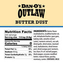 Dan-O's Outlaw Butter Dust BBQ Seasoning 6.9 oz