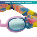 Aqua Swim Leisure Assorted Fabric/Mesh Freestyle Goggles