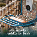 Bird Buddy 4 cups Plastic Perch Extender Smart-Enabled Smart Solar Camera Bird Feeder 1 ports