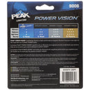 Peak Power Vision Halogen Forward Lighting Automotive Bulb 9006