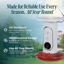 Bird Buddy Hummingbird 1.75 cups Plastic Smart-Enabled Smart Solar Camera Bird Feeder 3 ports