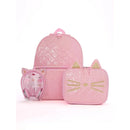 Kids Backpack Set with Lunch Box and Headphones - Light Pink