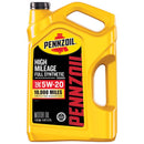 Pennzoil Full Synthetic 5W-20 High Mileage Motor Oil 5 qt 1 pk, Pack of 3
