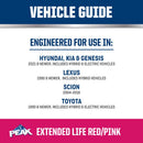 Peak Asian Red/Pink 50/50 Antifreeze/Coolant 1 gal, Pack of 6