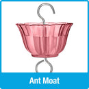 Nature's Way Hummingbird 23 oz Glass/Metal/Plastic Bird Feeder with Ant Moat 6 ports