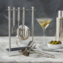 5pc Stainless Steel Bar Tool Set with Stand and Storage Case
