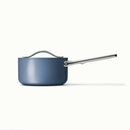 Nonstick Ceramic Sauce Pan with Lid - 1.75 Qt - Navy