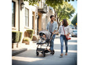 Roc 1 Reversible Folding Baby Stroller, High Landscape, Adjustable Canopy, Anti-Shock, 5-Point Harness, Cup Holder, Dark Grey