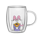 Disney Peek-a-Boo 13.5 oz Double Wall Glass Mug, Set of 4