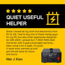 ELC T-1500 Voltage Converter Transformer - Step Up/Down - 110v to 220v / 220v to 110v Power Converter - Circuit Breaker Protection, CE Certified [3-Years Warranty]