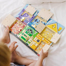 Natural Wood Latches Activity Board for Kids