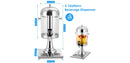 Beverage Dispenser with Stand - Stainless Steel