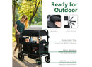 Folding Wagon Stroller for 2 Kids - Black