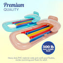 2 Pack Pool Lounger With Cup Holder - Inflatable Floats for Adults for Summer Party Favors