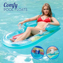 2 Pack Pool Lounger With Cup Holder - Inflatable Floats for Adults for Summer Party Favors