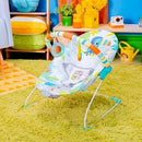 Rainforest Vibes 3-Point Harness Vibrating Baby Bouncer with -Toy bar