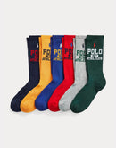 Polo Ralph Lauren 93 Crew Socks 6-Pack