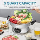 Electric Shabu Shabu Hot Pot - Silver