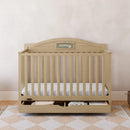 Customizable 5-in-1 Convertible Crib with Drawer - Pebble Gray